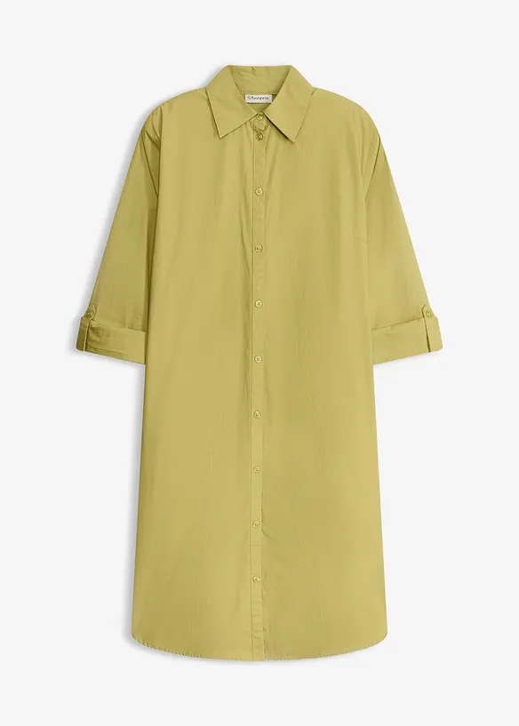 Hemdblusenkleid aus Baumwoll-Popeline, bonprix