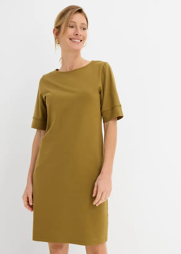 Shirtkleid aus elastischem Baumwoll-Mix, bonprix