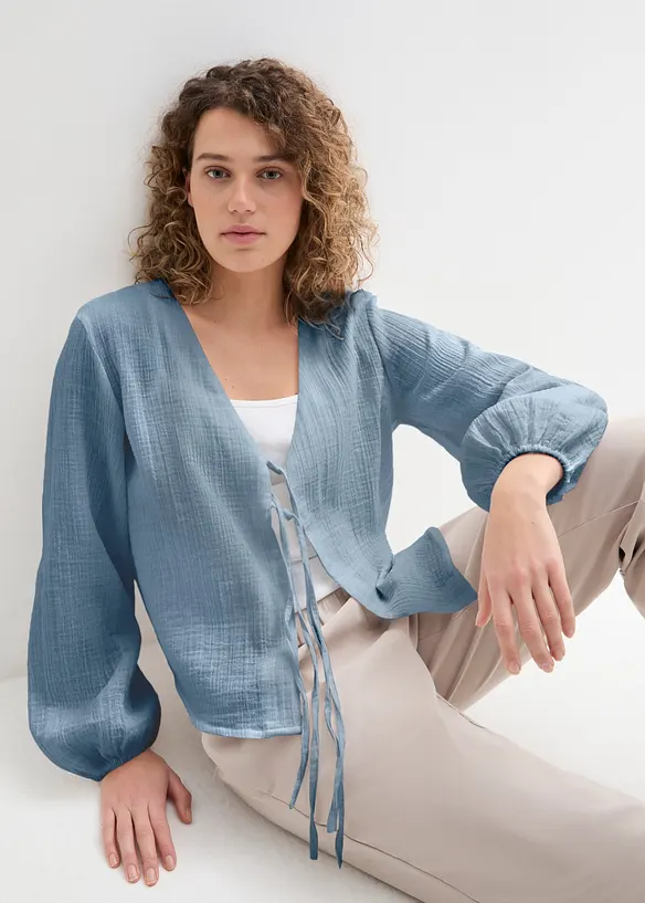 Bol&eacute;ro en gaze de coton, bonprix