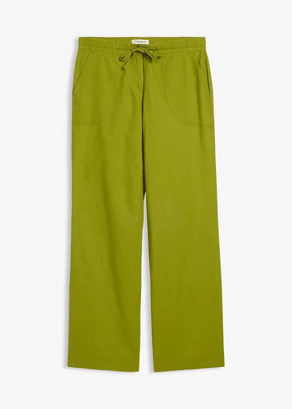 Leinen-Hose mit weitem Bein, bonprix