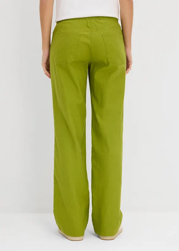 Leinen-Hose mit weitem Bein, bonprix