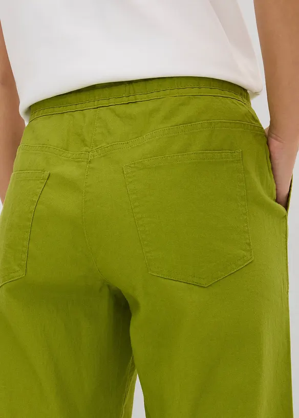Leinen-Hose mit weitem Bein, bonprix