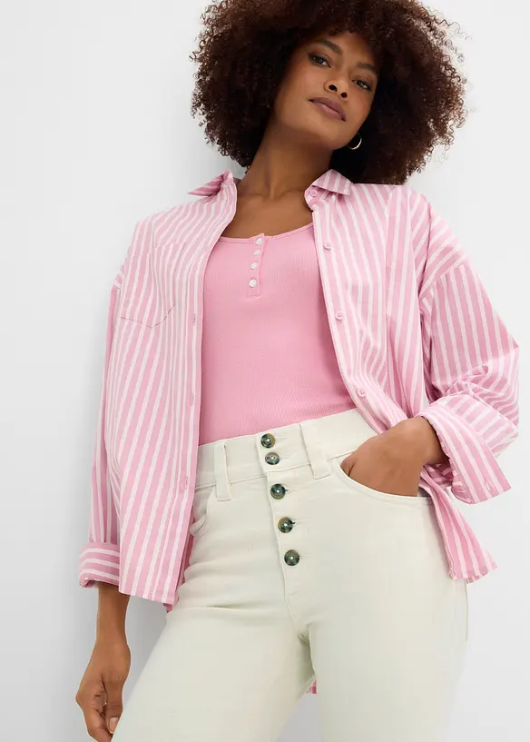 Jean droit taille haute, extensible, bonprix