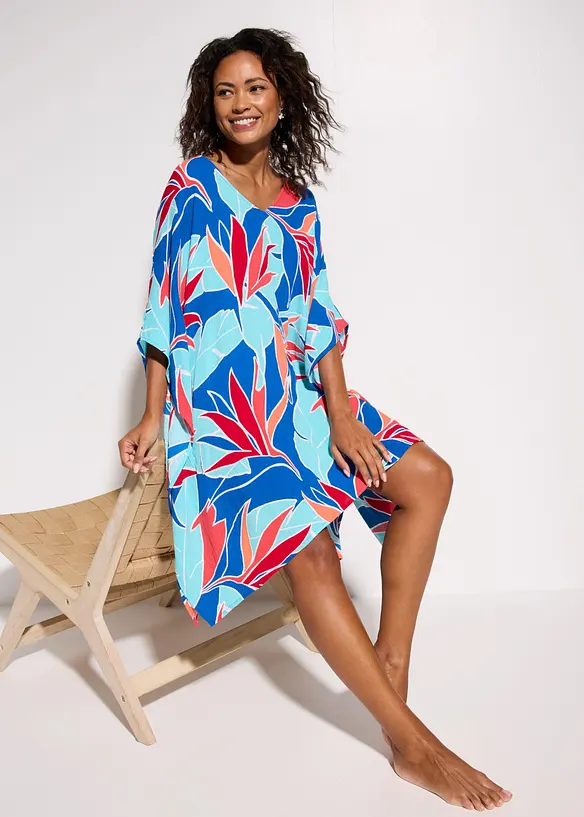 Strandtunika aus flie&szlig;ender Viskose, bonprix