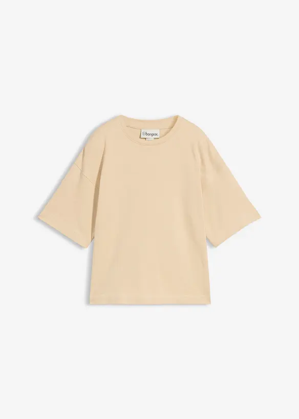 T-shirt boxy en coton &eacute;pais, bonprix