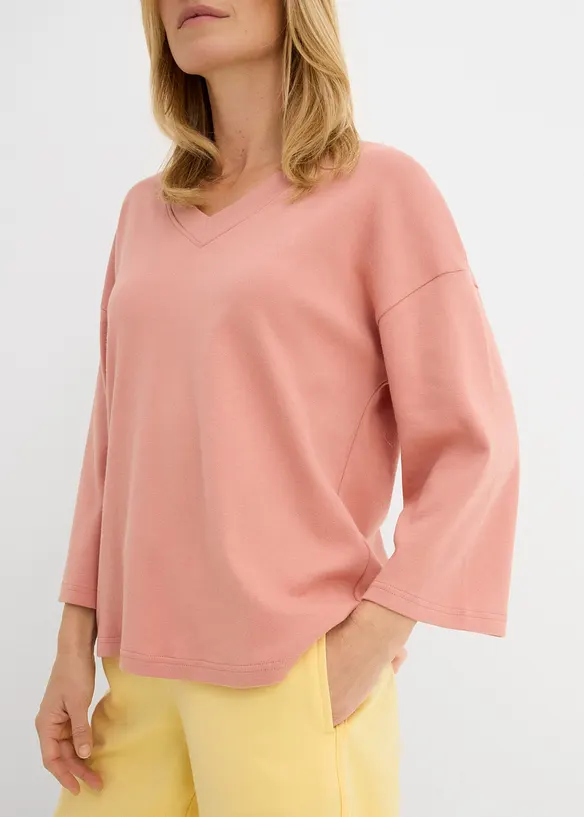 Boxy-Shirt aus schwerer Bio-Baumwolle, bonprix