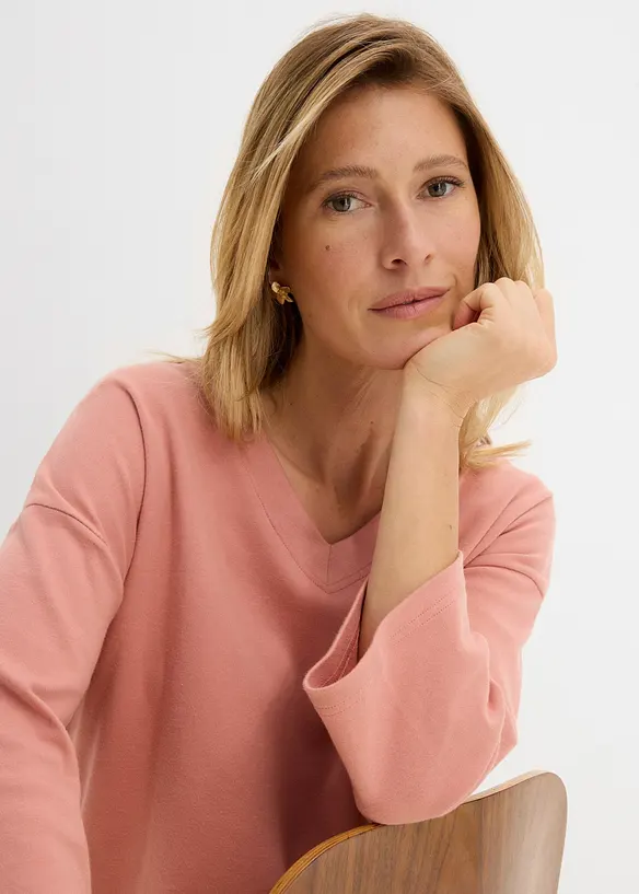 Boxy-Shirt aus schwerer Bio-Baumwolle, bonprix