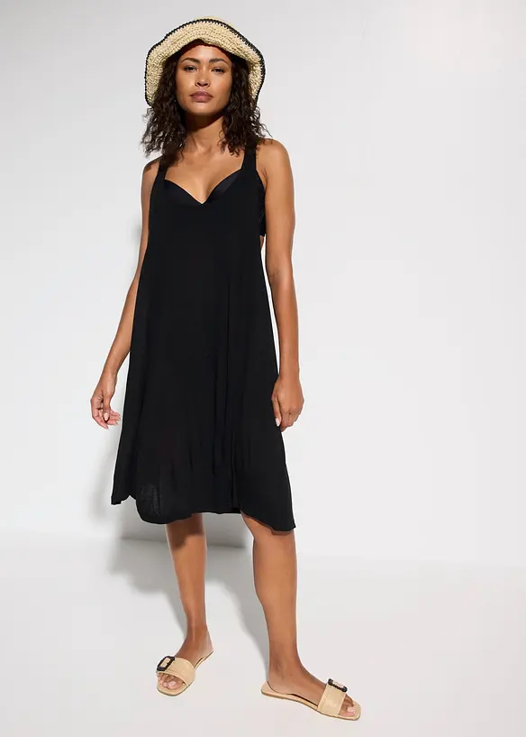 Strandkleid aus flie&szlig;ender Viskose, bonprix