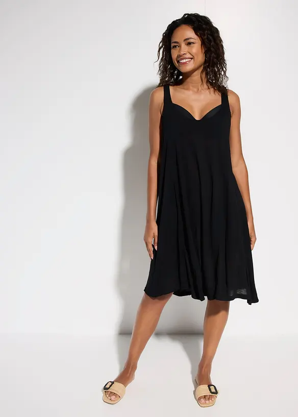 Strandkleid aus flie&szlig;ender Viskose, bonprix