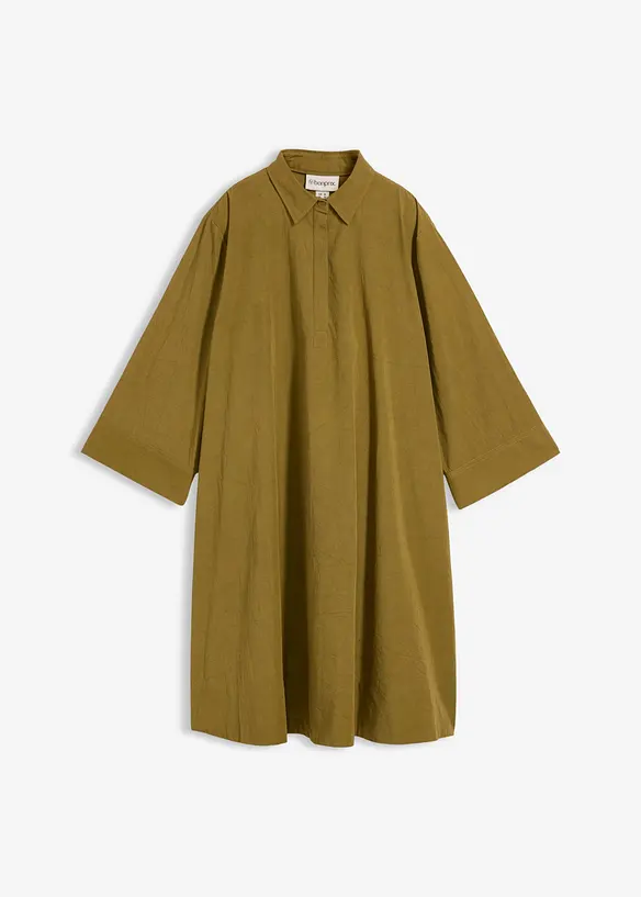 Blusenkleid aus reiner Bio-Baumwolle, bonprix