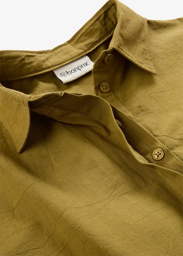 Blusenkleid aus reiner Bio-Baumwolle, bonprix