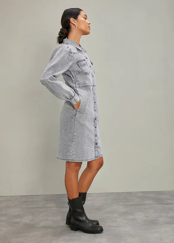 Robe courte en jean, bonprix