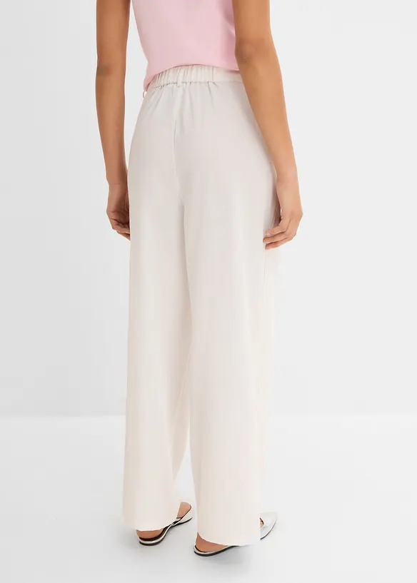 Pantalon avec bouton d&eacute;coratif, bonprix