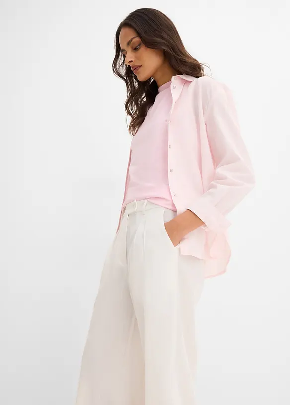 Pantalon avec bouton d&eacute;coratif, bonprix