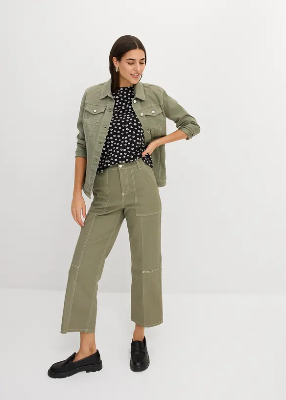 Shirt (3er Pack) aus Baumwoll-Elasthan-Mix, bonprix