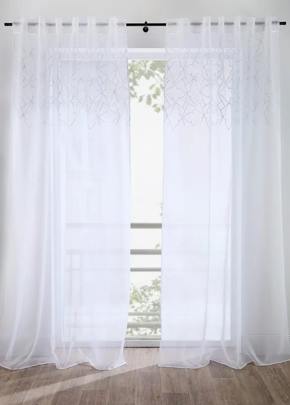 Voilage avec broderies (1 pce), bonprix