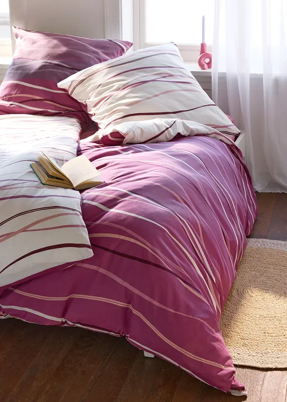 Parure de lit r&eacute;versible en linon, bonprix