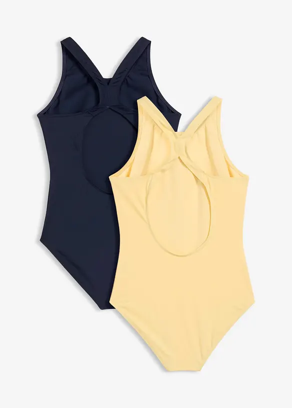 Lot de 2 maillots 1 pi&egrave;ce, bonprix