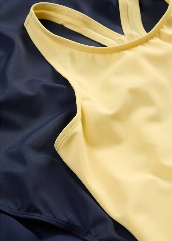 Lot de 2 maillots 1 pi&egrave;ce, bonprix