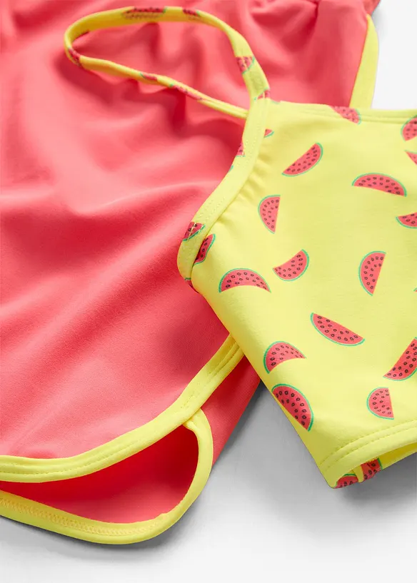 Bikini et short (ens. 3 pces), bonprix