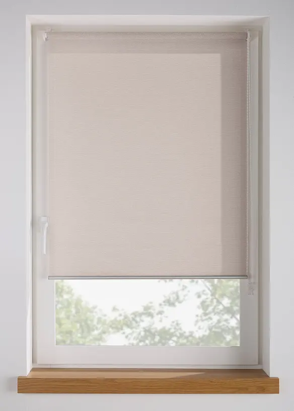 Sichtschutzrollo mit Leinen-Struktur, bonprix