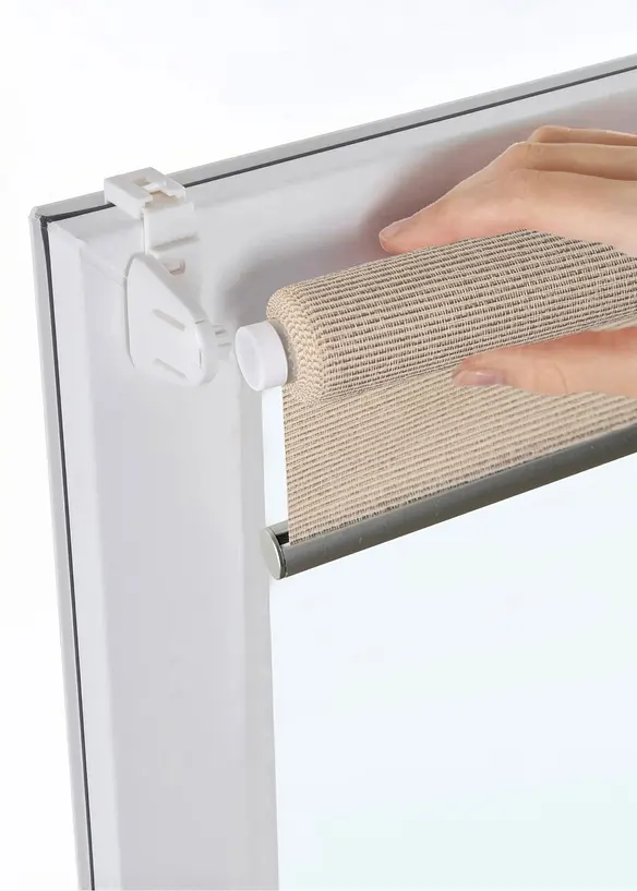 Sichtschutzrollo mit Leinen-Struktur, bonprix