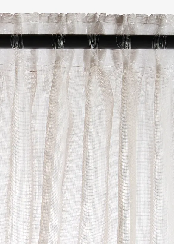 Gardine mit feiner Struktur (1er Pack), bonprix