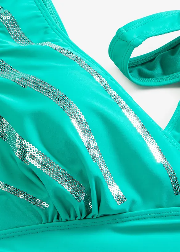 Maillot 1 pi&egrave;ce &agrave; sequins, bonprix