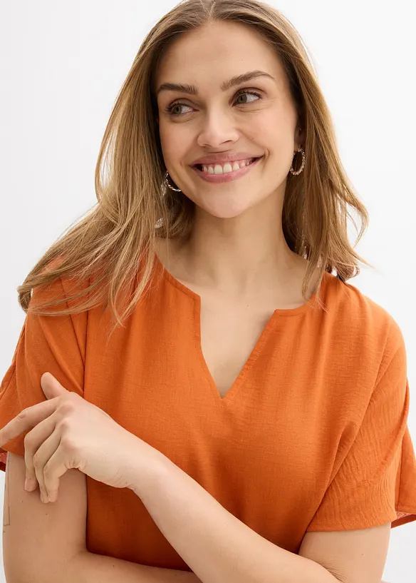 Blouse oversize &agrave; base &eacute;lastiqu&eacute;e, bonprix