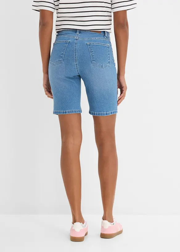 Bermuda en jean, taille mi-haute, bonprix