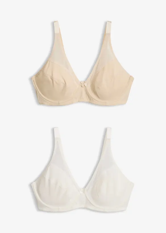 B&uuml;gel-BH mit Mesh (2er Pack), bonprix