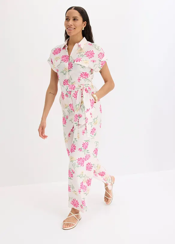 Jumpsuit aus flie&szlig;endem Viskose-Mix, bonprix