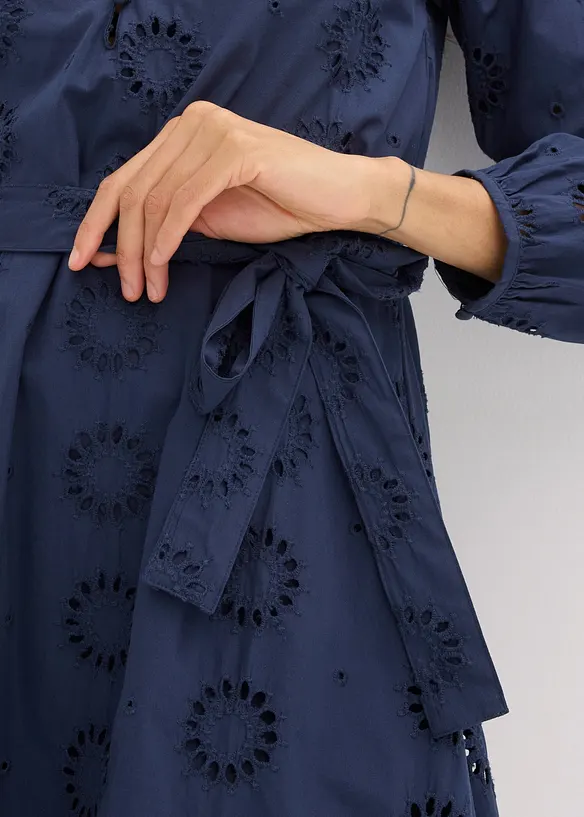 Blusenkleid aus reiner Bio-Baumwolle, bonprix