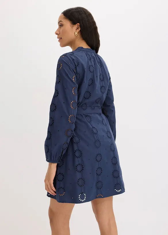 Blusenkleid aus reiner Bio-Baumwolle, bonprix