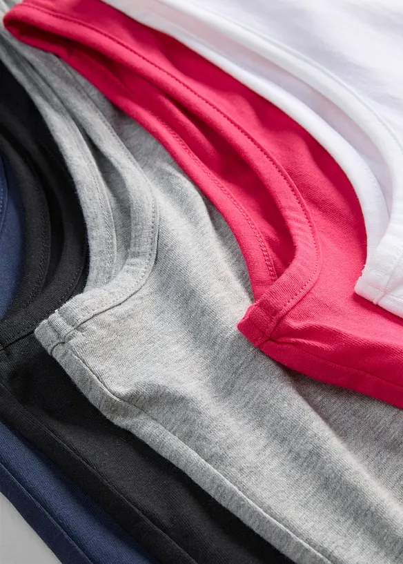 Long-Top (5er-Pack), bonprix