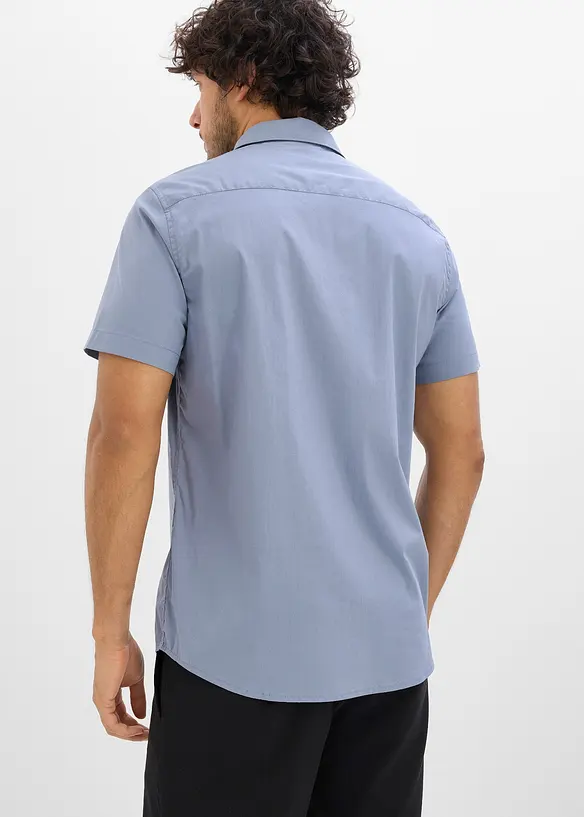 Chemise manches courtes extensible, slim, bonprix