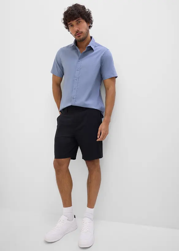 Chemise manches courtes extensible, slim, bonprix