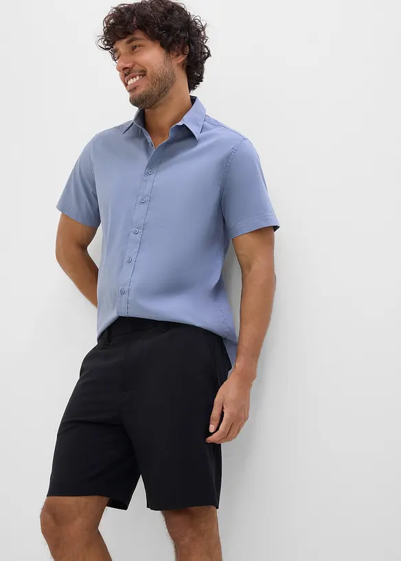 Chemise manches courtes extensible, slim, bonprix