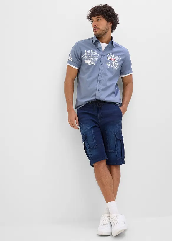 Chemise manches courtes &agrave; imprim&eacute;, bonprix