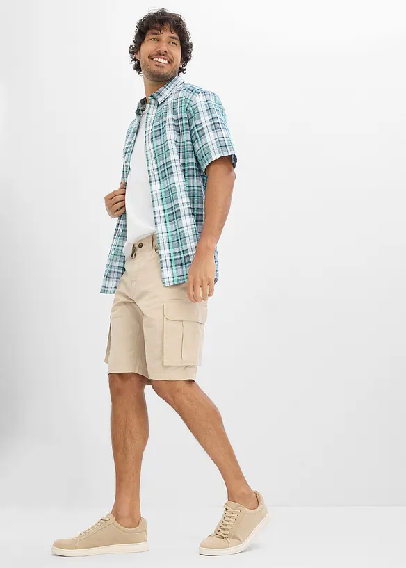 Chemise manches courtes en seersucker 100% coton, bonprix