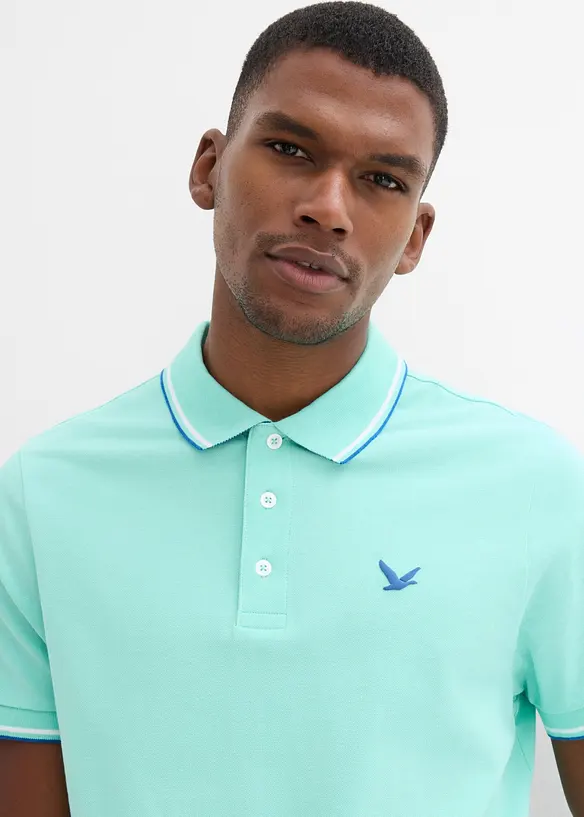 Piqu&eacute;-Poloshirt aus reiner Bio-Baumwolle, bonprix