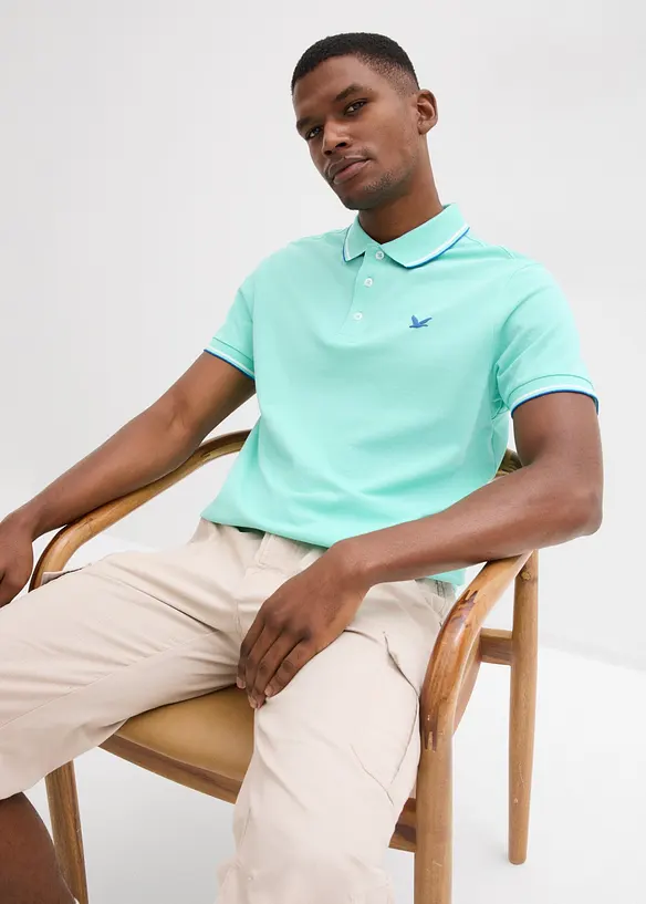 Piqu&eacute;-Poloshirt aus reiner Bio-Baumwolle, bonprix