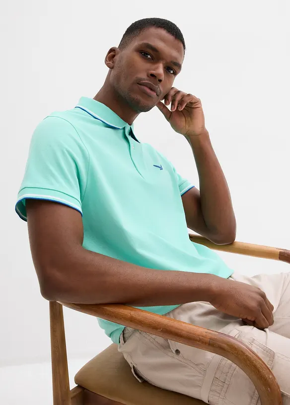 Piqu&eacute;-Poloshirt aus reiner Bio-Baumwolle, bonprix