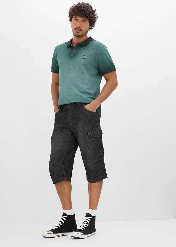 Polo piqu&eacute; aspect d&eacute;lav&eacute;, bonprix