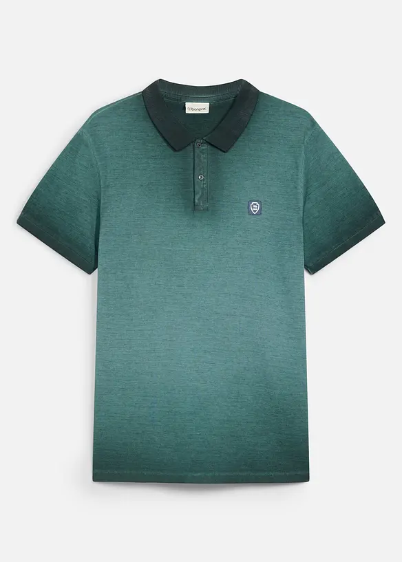 Polo piqu&eacute; aspect d&eacute;lav&eacute;, bonprix