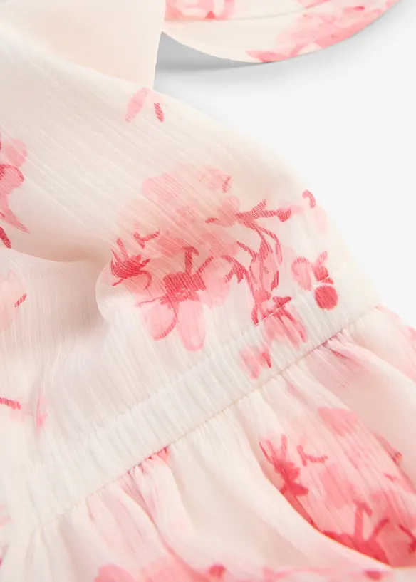 Chiffonkleid aus strukturiertem Crinkle, bonprix