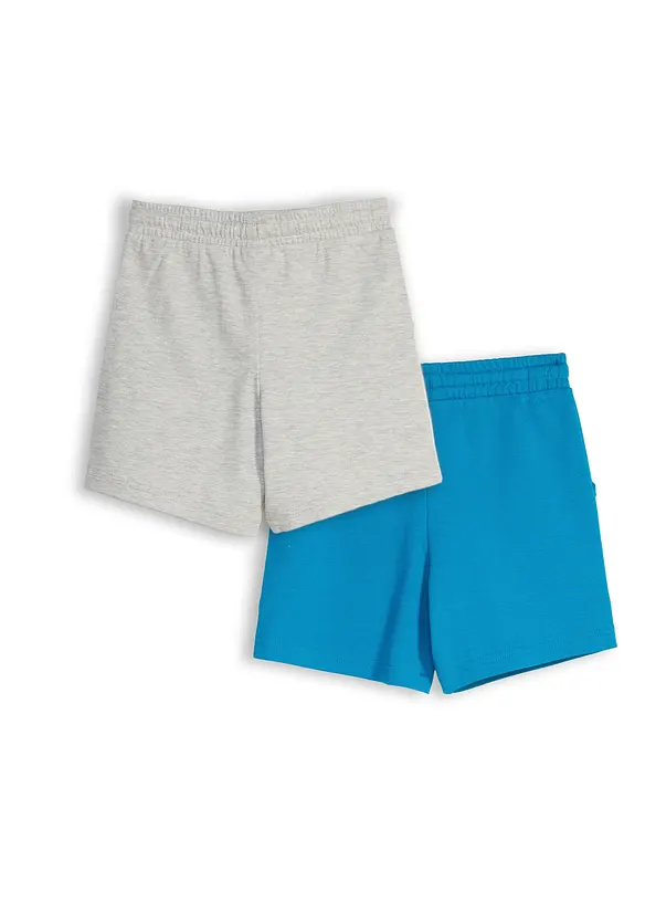Lot de 2 shorts en jersey 100% coton, bonprix