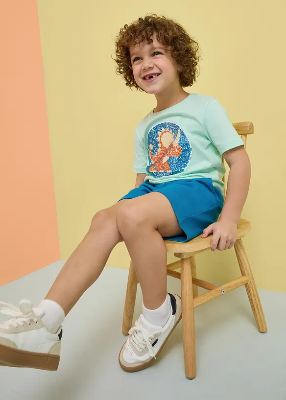 Heavy-Jersey-Shorts (2er Pack) mit Baumwolle, bonprix