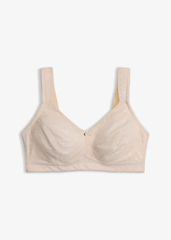 Soutien-gorge grand maintien sans armatures, bretelles rembourr&eacute;es, bonprix