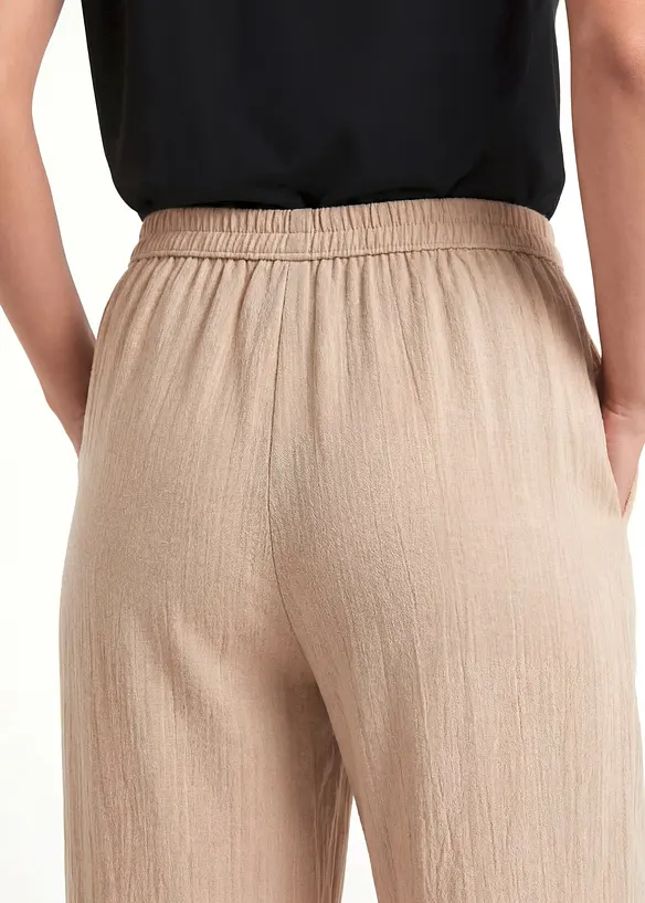 Palazzo-Hose aus softer Viskose, bonprix
